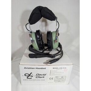 David Clark H10-13H Aviation Headset Pilot Headphones With Box Green